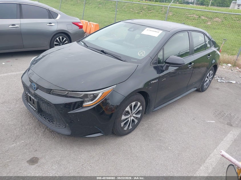 2021 Toyota Corolla VIN JTDEAMDE2MJ003837 IAAI salvage auction — HAIL, Clear (Missouri), sold $7,800 on 2026-07-14 (photo 2)
