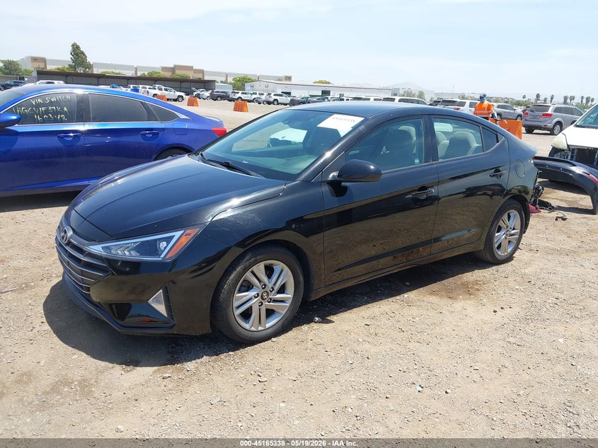 2019 Hyundai Elantra VIN KMHD84LF7KU731081 IAAI salvage auction — REAR END, Salvage (California), sold $2,500 on 2026-07-20 (photo 2)