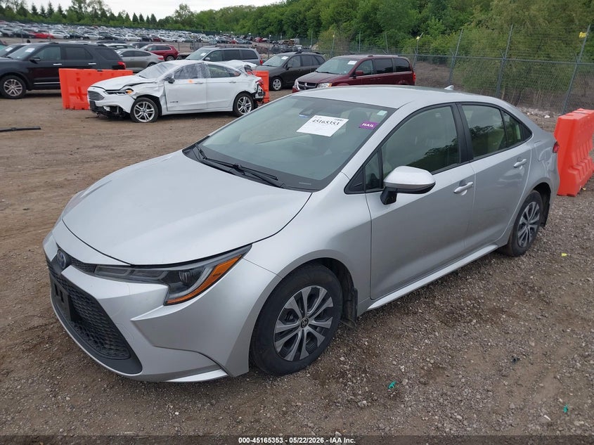 2022 Toyota Corolla VIN JTDEAMDE2N3010471 IAAI salvage auction — HAIL, Salvage (Illinois), sold $7,600 on 2026-07-22 (photo 2)