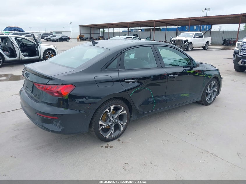 2022 Audi A3 VIN WAUAUDGY3NA105402 IAAI salvage auction — FRONT END, Original (Texas), sold $10,400 on 2026-07-22 (photo 4)