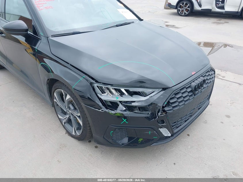 2022 Audi A3 VIN WAUAUDGY3NA105402 IAAI salvage auction — FRONT END, Original (Texas), sold $10,400 on 2026-07-22 (photo 6)