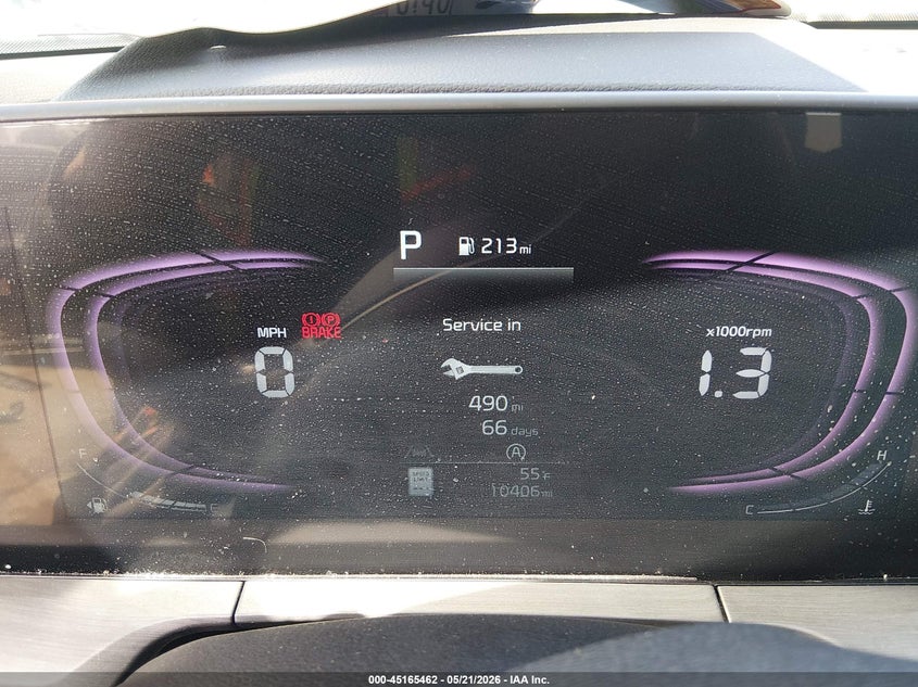 2025 Kia Telluride VIN 5XYP3DGC9SG679535 IAAI salvage auction — HAIL, Salvage (Ohio), sold $20,750 on 2026-07-14 (photo 7)