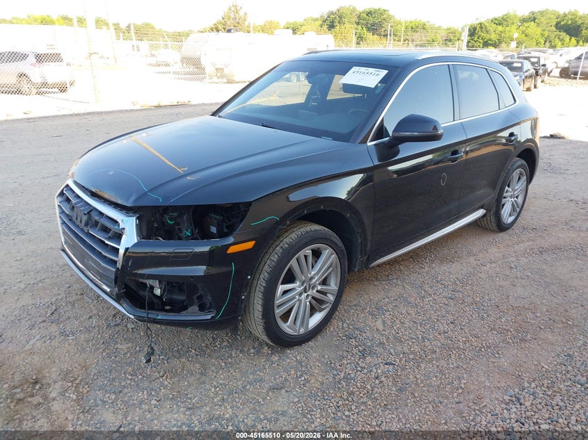 2018 Audi Q5 VIN WA1BNAFY2J2096310 IAAI salvage auction — FRONT END, Salvage (North Carolina), sold $8,975 on 2026-07-13 (photo 2)