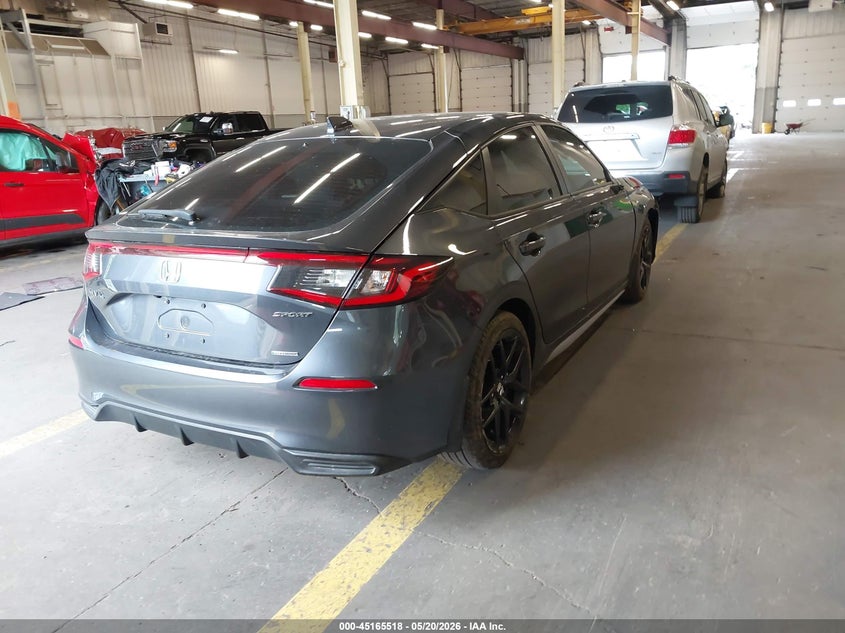 2025 Honda Civic VIN JHMFL4H81SX001279 IAAI salvage auction — FRONT END, Salvage (Oregon), sold $11,250 on 2026-07-09 (photo 4)