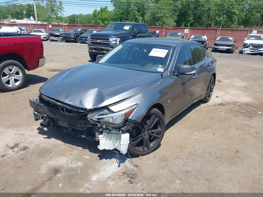 2019 Infiniti Q50 VIN JN1EV7AR2KM591461 IAAI salvage auction — FRONT END, Salvage (Idaho), sold $3,100 on 2026-07-29 (photo 6)