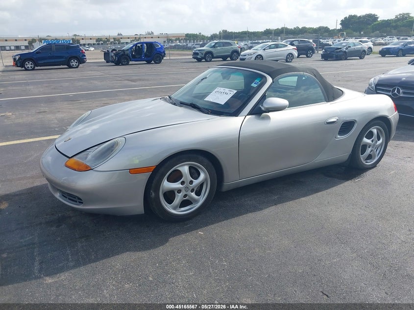 1997 Porsche Boxster VIN WP0CA2986VS622029 IAAI salvage auction — WATER/FLOOD, Rebuildable (Florida), sold $1,000 on 2026-07-09 (photo 2)