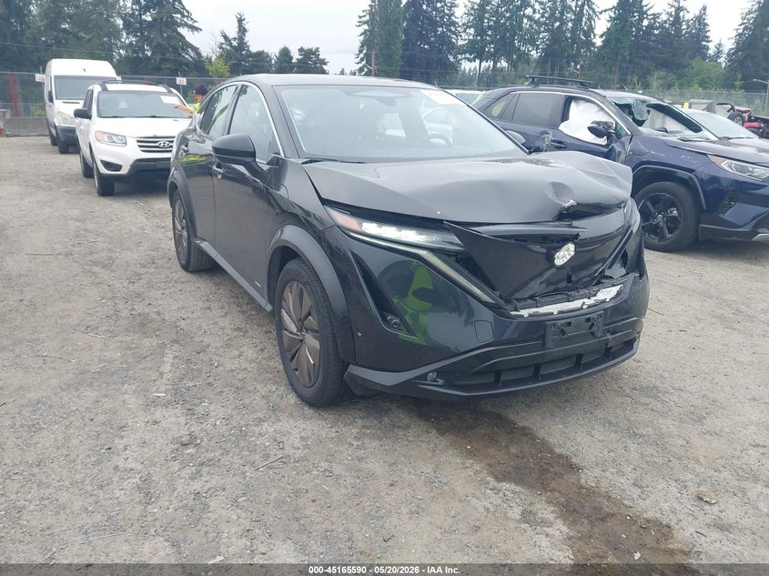 2023 Nissan Ariya VIN JN1BF0BAXPM408699 IAAI salvage auction — FRONT END, Bill Of Sale (Washington), sold $4,650 on 2026-07-30 (photo 1)