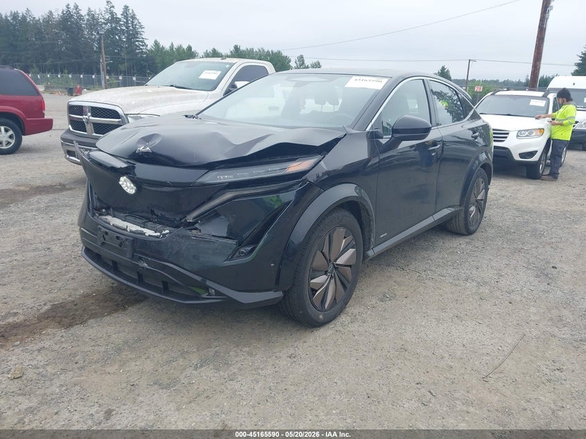 2023 Nissan Ariya VIN JN1BF0BAXPM408699 IAAI salvage auction — FRONT END, Bill Of Sale (Washington), sold $4,650 on 2026-07-30 (photo 2)