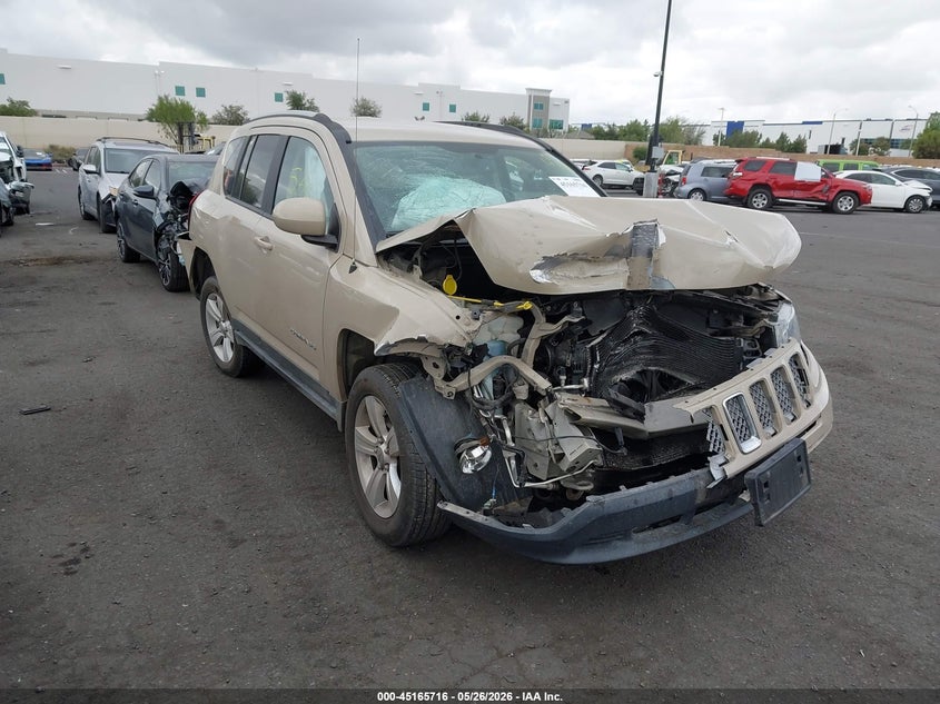 2017 Jeep Compass VIN 1C4NJDEB5HD208965 IAAI salvage auction — FRONT & REAR, Salvage Title, sold $275 on 2026-07-31 (photo 1)