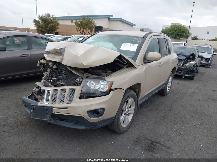 2017 Jeep Compass VIN 1C4NJDEB5HD208965 IAAI salvage auction — FRONT & REAR, Salvage Title, sold $275 on 2026-07-31 (photo 2)