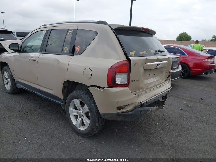 2017 Jeep Compass VIN 1C4NJDEB5HD208965 IAAI salvage auction — FRONT & REAR, Salvage Title, sold $275 on 2026-07-31 (photo 3)