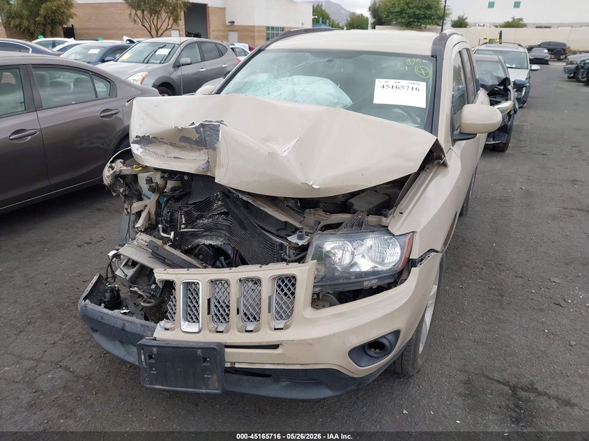 2017 Jeep Compass VIN 1C4NJDEB5HD208965 IAAI salvage auction — FRONT & REAR, Salvage Title, sold $275 on 2026-07-31 (photo 6)