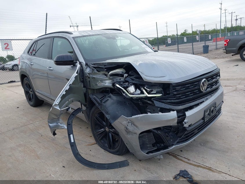 2023 Volkswagen Atlas cross sport VIN 1V2SE2CA3PC209590 IAAI salvage auction — RIGHT FRONT, Salvage (Texas), sold $12,500 on 2026-07-13 (photo 1)