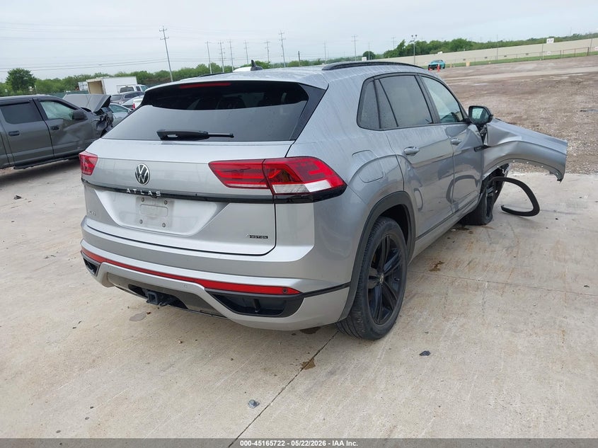 2023 Volkswagen Atlas cross sport VIN 1V2SE2CA3PC209590 IAAI salvage auction — RIGHT FRONT, Salvage (Texas), sold $12,500 on 2026-07-13 (photo 4)