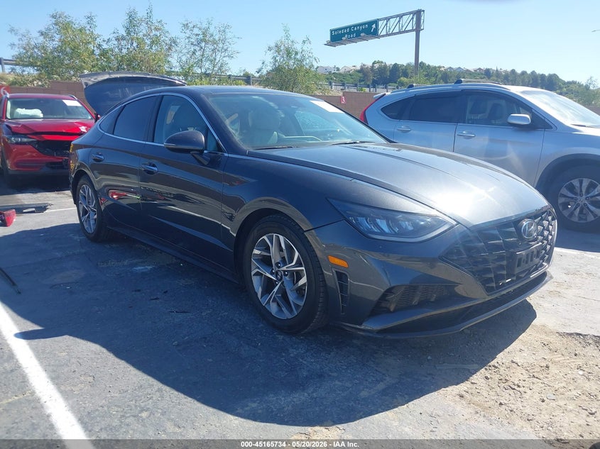 2021 Hyundai Sonata VIN 5NPEF4JA8MH088940 IAAI salvage auction — LEFT REAR, Salvage (California), sold $3,450 on 2026-07-15 (photo 1)