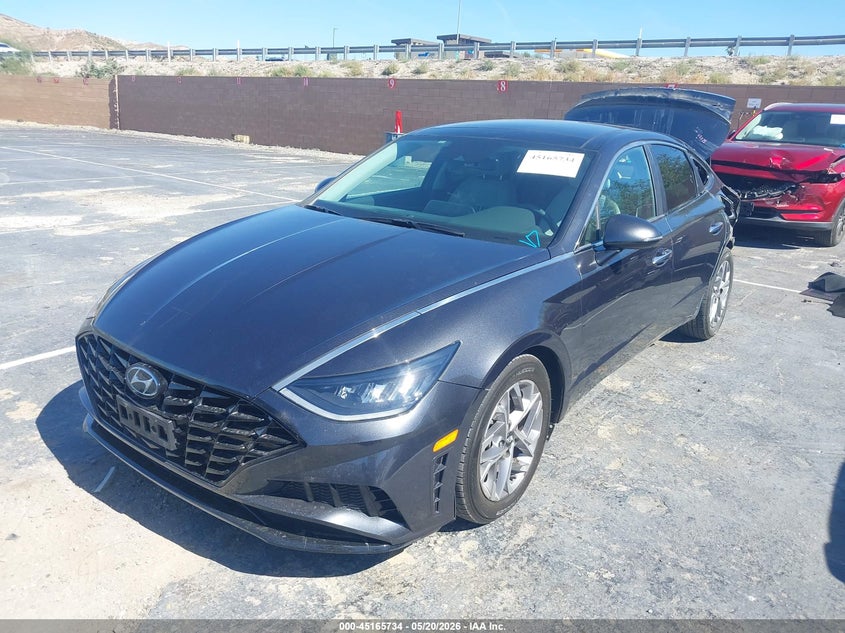 2021 Hyundai Sonata VIN 5NPEF4JA8MH088940 IAAI salvage auction — LEFT REAR, Salvage (California), sold $3,450 on 2026-07-15 (photo 2)