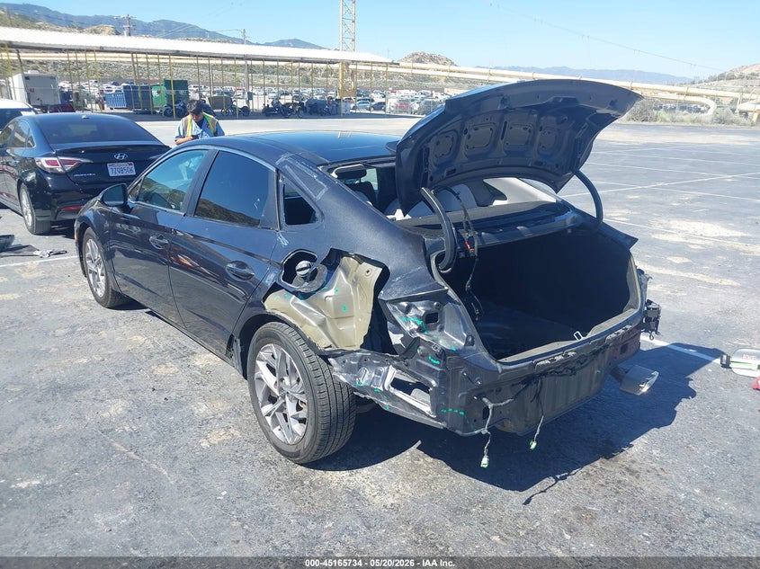 2021 Hyundai Sonata VIN 5NPEF4JA8MH088940 IAAI salvage auction — LEFT REAR, Salvage (California), sold $3,450 on 2026-07-15 (photo 3)
