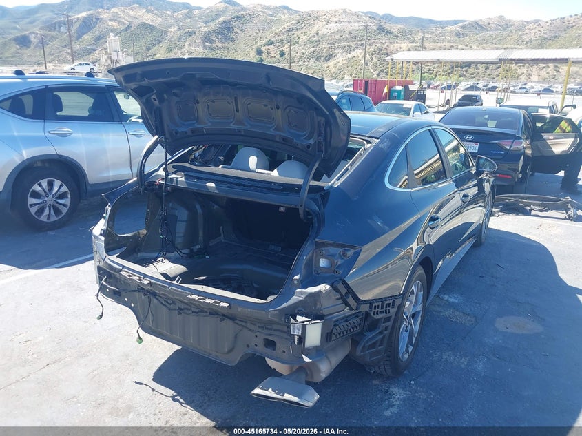 2021 Hyundai Sonata VIN 5NPEF4JA8MH088940 IAAI salvage auction — LEFT REAR, Salvage (California), sold $3,450 on 2026-07-15 (photo 4)