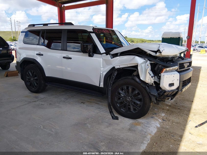 2024 Toyota Land cruiser VIN JTEABFAJ0R5004649 IAAI salvage auction — FRONT END, Rebuildable (Florida), sold $26,950 on 2026-07-30 (photo 1)