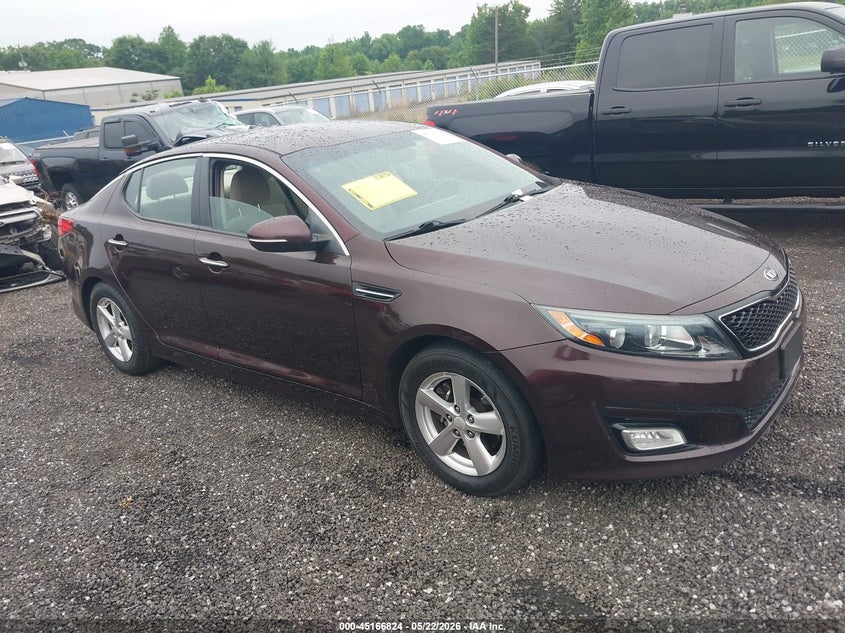 2015 Kia Optima VIN 5XXGM4A7XFG480755 IAAI salvage auction — REAR END, Salvage (South Carolina), sold $575 on 2026-07-28 (photo 1)