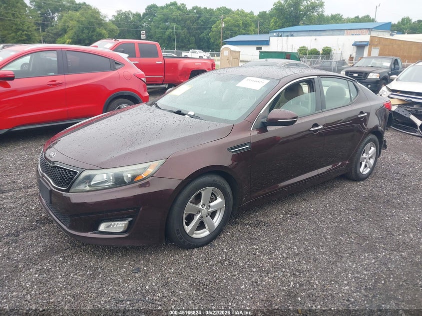 2015 Kia Optima VIN 5XXGM4A7XFG480755 IAAI salvage auction — REAR END, Salvage (South Carolina), sold $575 on 2026-07-28 (photo 2)