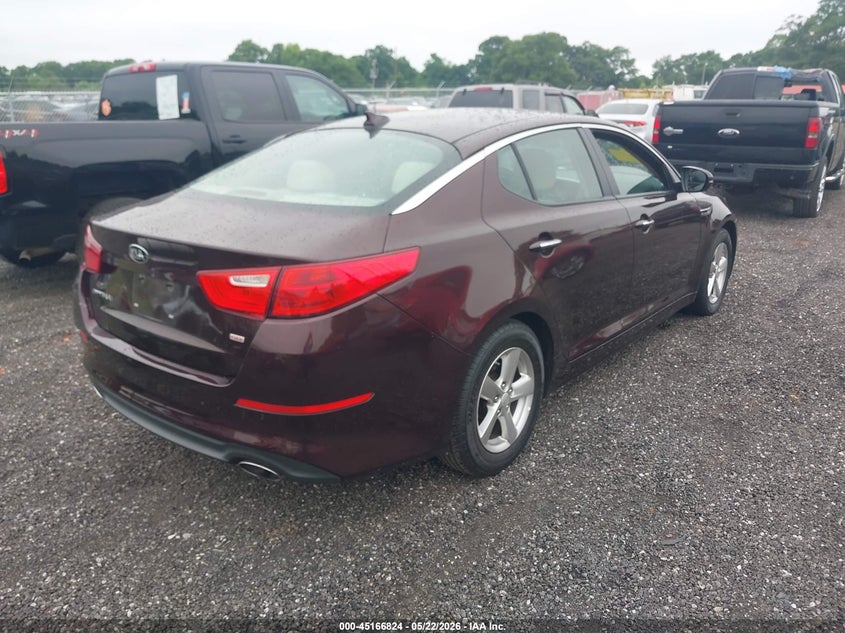 2015 Kia Optima VIN 5XXGM4A7XFG480755 IAAI salvage auction — REAR END, Salvage (South Carolina), sold $575 on 2026-07-28 (photo 4)