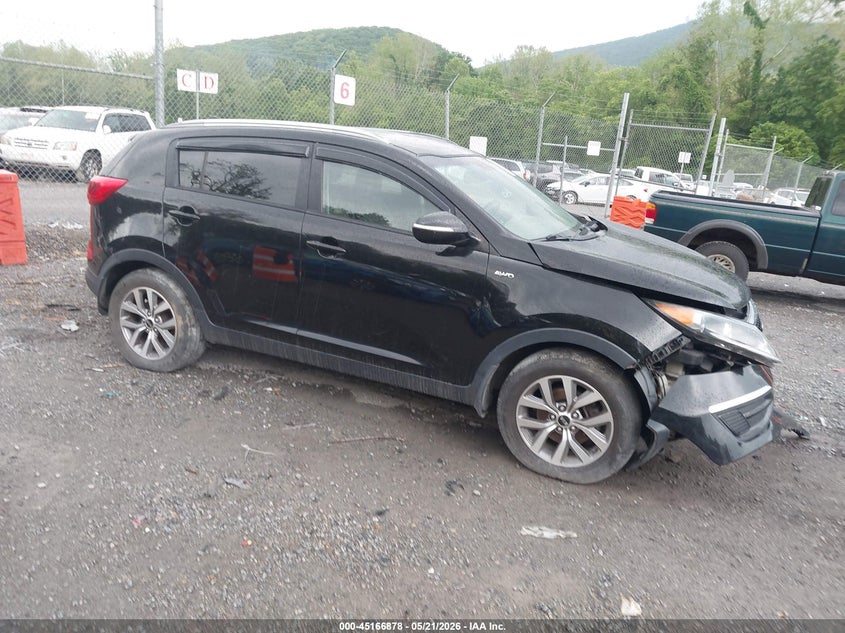 2015 Kia Sportage VIN KNDPBCAC1F7777127 IAAI salvage auction — FRONT END, Clear (Virginia), sold $1,375 on 2026-07-07 (photo 1)