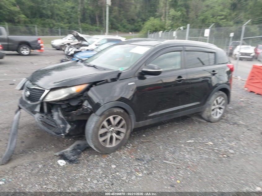 2015 Kia Sportage VIN KNDPBCAC1F7777127 IAAI salvage auction — FRONT END, Clear (Virginia), sold $1,375 on 2026-07-07 (photo 2)