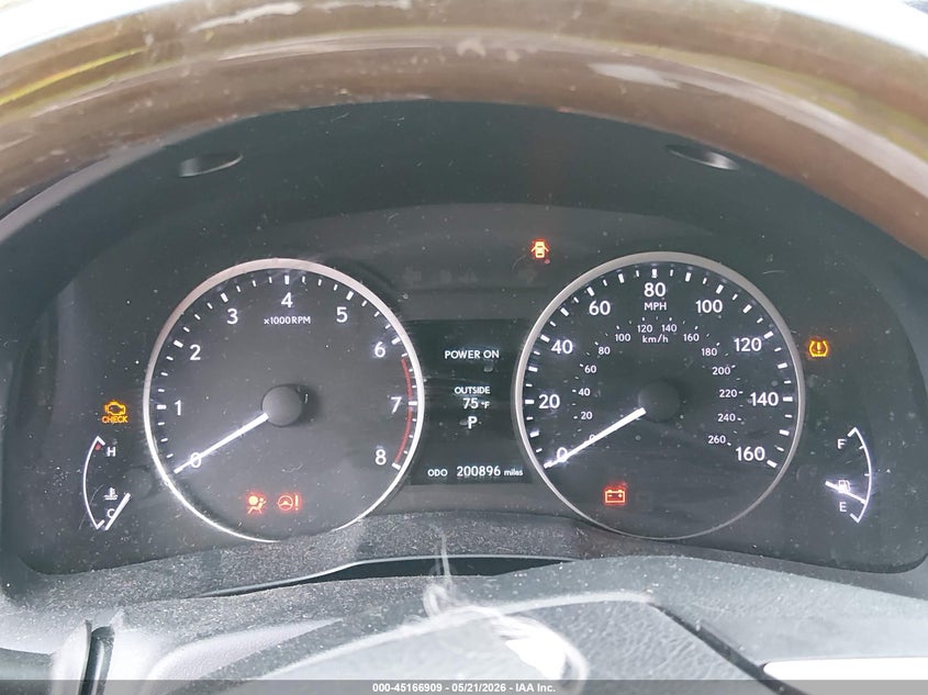 2013 Lexus VIN JTHBK1GG1D2028393 IAAI salvage auction — FRONT END, Salvage (Tennessee), sold $1,300 on 2026-07-16 (photo 7)