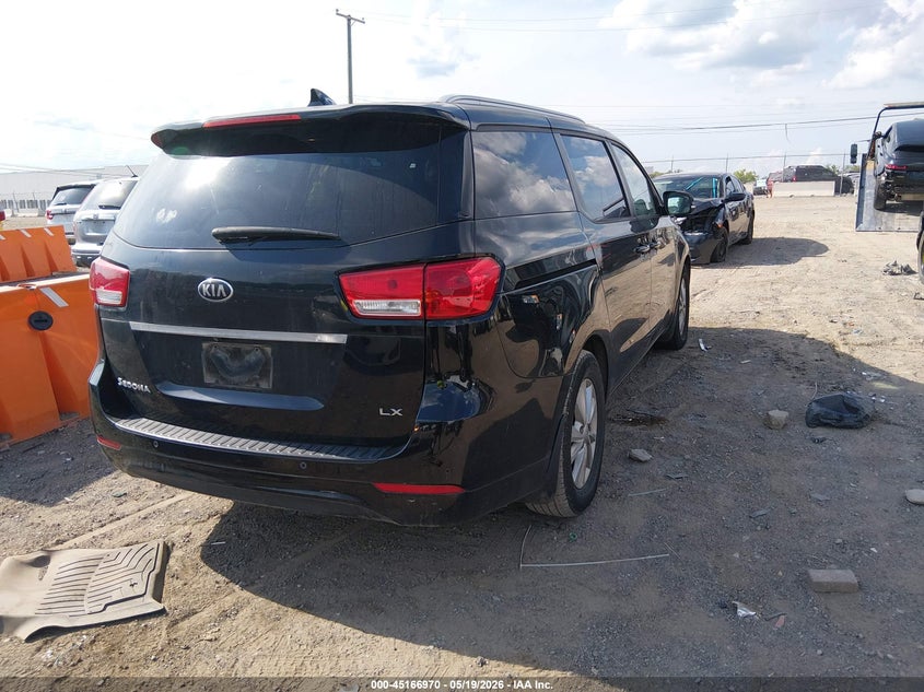 2018 Kia SEDONA VIN KNDMB5C17J6348549 IAAI salvage auction — LEFT FRONT, Salvage (Tennessee), sold $25 on 2026-07-30 (photo 4)