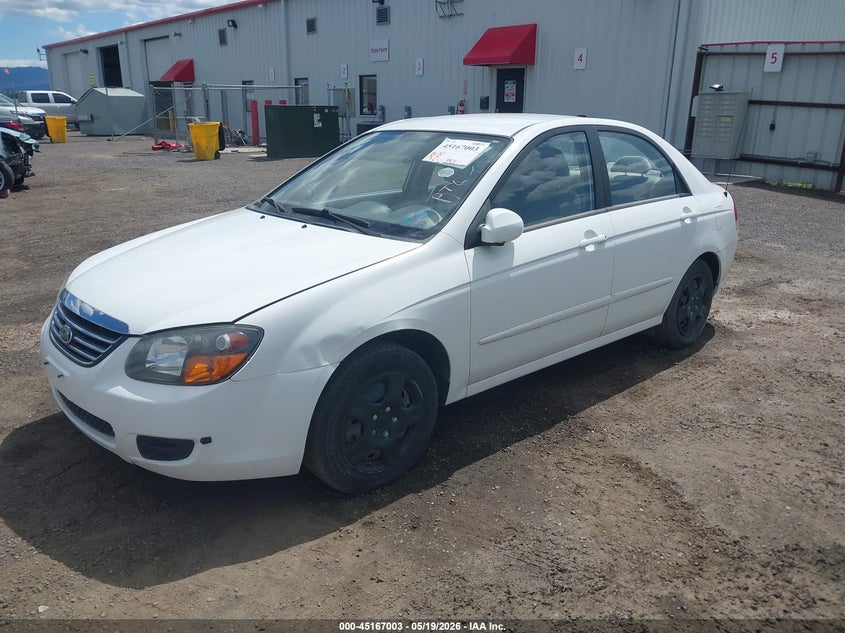2009 Kia Spectra VIN KNAFE222X95662154 IAAI salvage auction — RIGHT REAR, Clear (Washington), sold $275 on 2026-07-14 (photo 2)