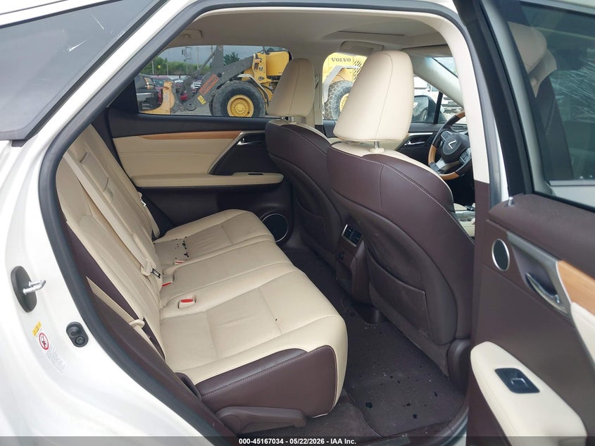 2016 Lexus Rx VIN JTJBZMCA1G2000983 IAAI salvage auction — HAIL, Clear (Missouri), sold $16,000 on 2026-07-06 (photo 8)
