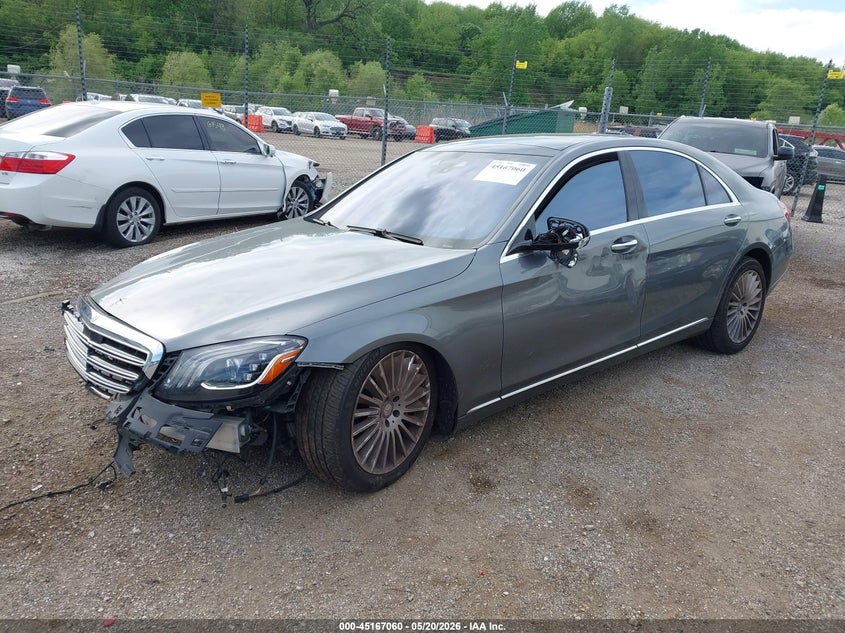 2018 Mercedes-benz S-klasse VIN WDDUG8GB1JA346112 IAAI salvage auction — FRONT END, Salvage (Illinois), sold $9,200 on 2026-07-09 (photo 2)