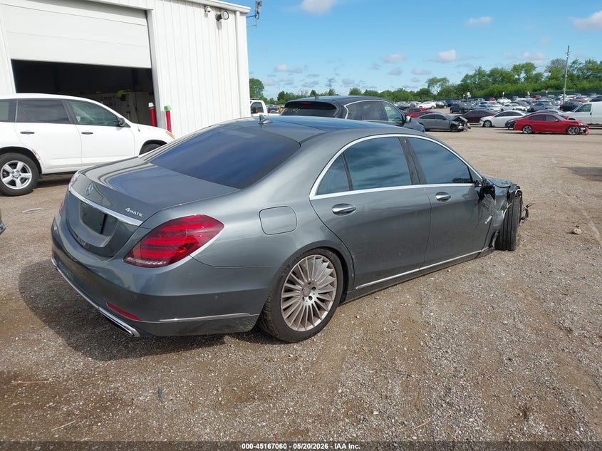2018 Mercedes-benz S-klasse VIN WDDUG8GB1JA346112 IAAI salvage auction — FRONT END, Salvage (Illinois), sold $9,200 on 2026-07-09 (photo 4)