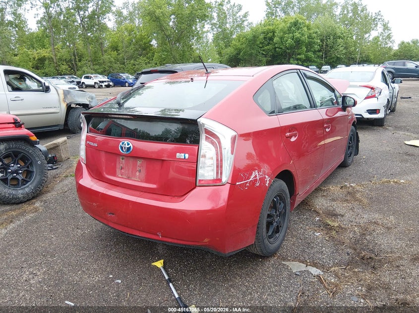 2013 Toyota Prius VIN JTDKN3DU3D1720031 IAAI salvage auction — FRONT END, Salvage (Ohio), sold $600 on 2026-07-07 (photo 4)