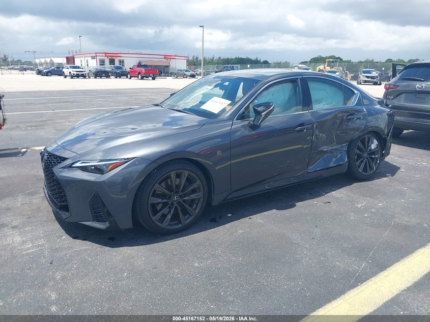 2025 Lexus Is VIN JTHBA1D24S5135879 IAAI salvage auction — LEFT SIDE, Rebuildable (Florida), sold $17,700 on 2026-07-30 (photo 2)