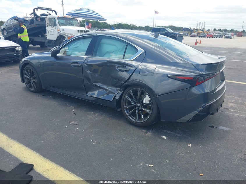 2025 Lexus Is VIN JTHBA1D24S5135879 IAAI salvage auction — LEFT SIDE, Rebuildable (Florida), sold $17,700 on 2026-07-30 (photo 3)
