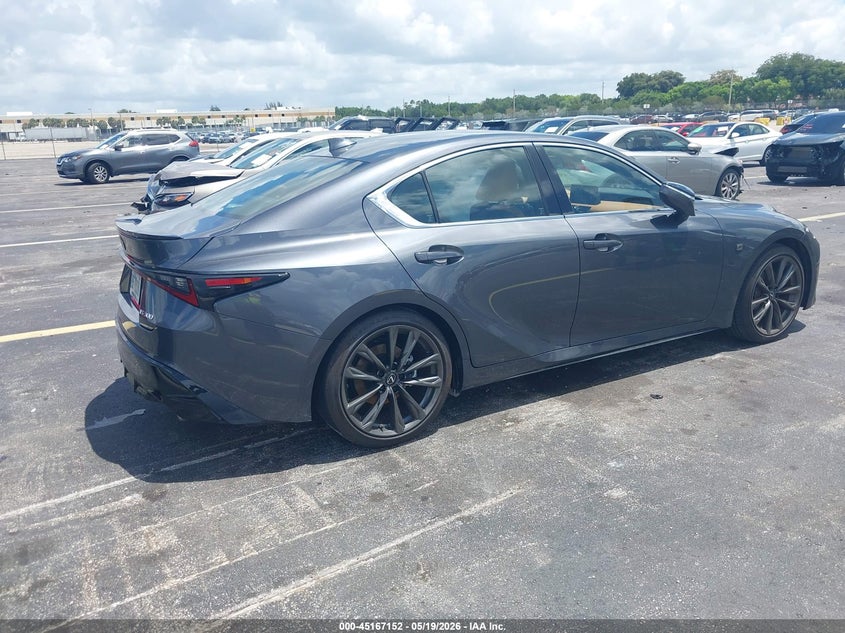 2025 Lexus Is VIN JTHBA1D24S5135879 IAAI salvage auction — LEFT SIDE, Rebuildable (Florida), sold $17,700 on 2026-07-30 (photo 4)