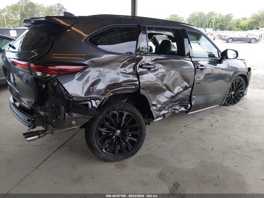2025 Toyota Highlander VIN 5TDKDRBH8SS588427 IAAI salvage auction — ALL OVER, Salvage (Idaho), sold $10,100 on 2026-07-10 (photo 4)