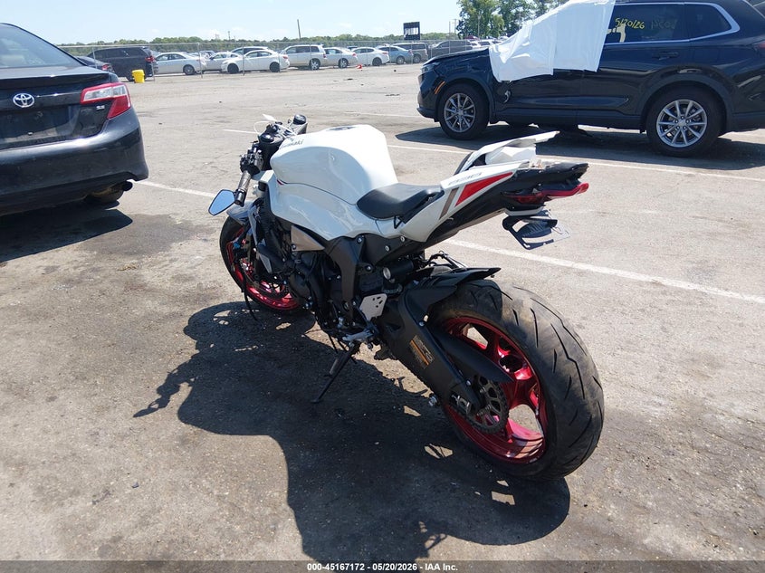 2024 Kawasaki Zx VIN JKBZXJJ13RA008509 IAAI salvage auction — FRONT & REAR, Salvage (New Jersey), sold $2,550 on 2026-07-15 (photo 3)