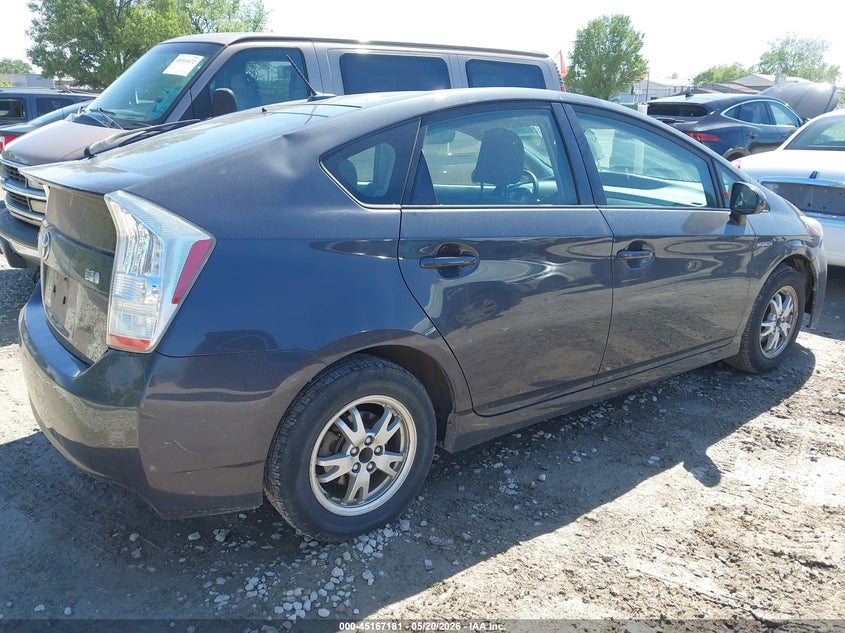 2010 Toyota Prius VIN JTDKN3DU9A0101709 IAAI salvage auction — LEFT REAR, Salvage (Illinois), sold $500 on 2026-07-14 (photo 4)