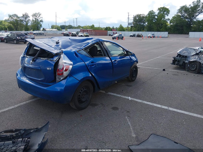 2014 Toyota Prius c VIN JTDKDTB3XE1568103 IAAI salvage auction — ROLLOVER, Salvage Title, sold $150 on 2026-07-21 (photo 4)