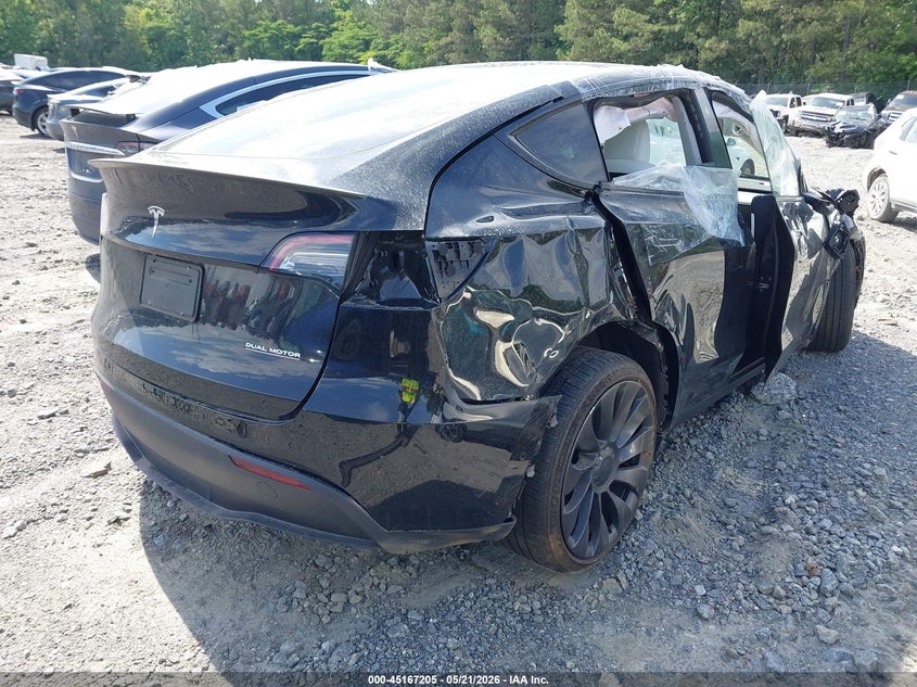 2021 Tesla Model y VIN 5YJYGDEF4MF257687 IAAI salvage auction — ALL OVER, Salvage (Georgia), sold $2,450 on 2026-07-28 (photo 4)