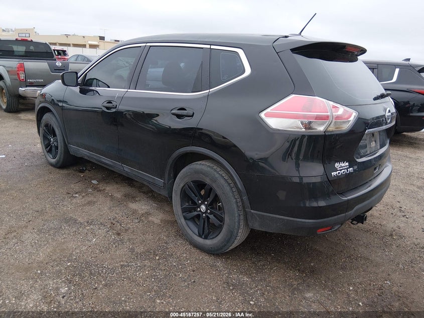 2016 Nissan Rogue VIN 5N1AT2MT4GC743809 IAAI salvage auction — HAIL, Clear (Kansas), sold $1,450 on 2026-07-10 (photo 3)