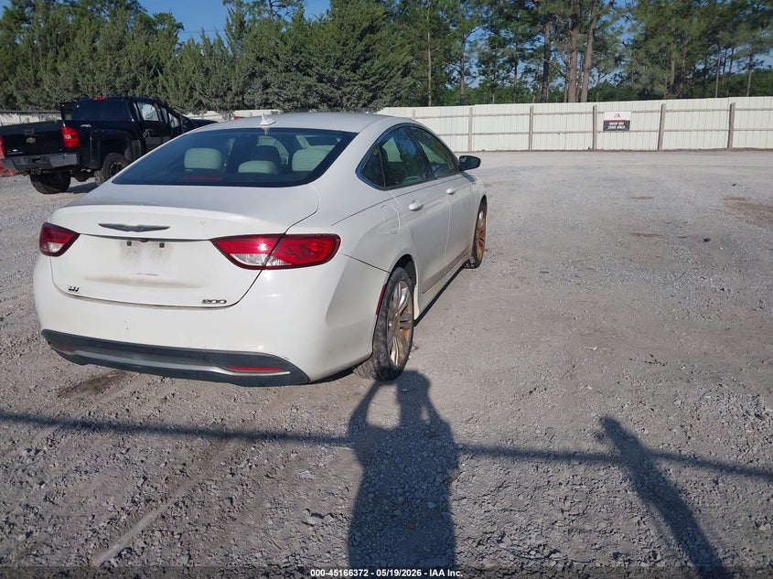 2015 Chrysler 200 VIN 1C3CCCAB7FN597850 IAAI salvage auction — NORMAL WEAR, Clear (Florida), sold $350 on 2026-07-09 (photo 4)