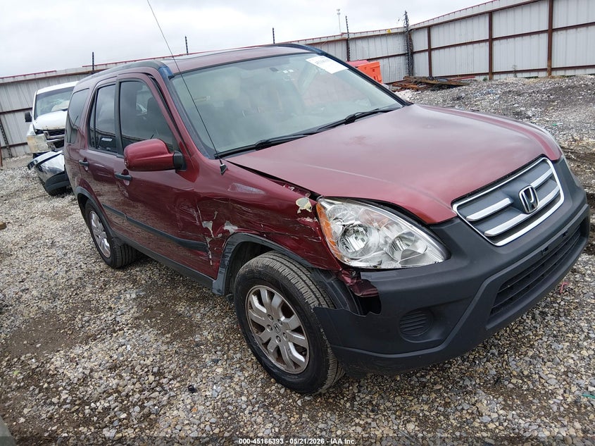2006 Honda Cr-v VIN JHLRD68856C019792 IAAI salvage auction — RIGHT FRONT, Salvage (Arkansas), sold $1,100 on 2026-07-30 (photo 1)