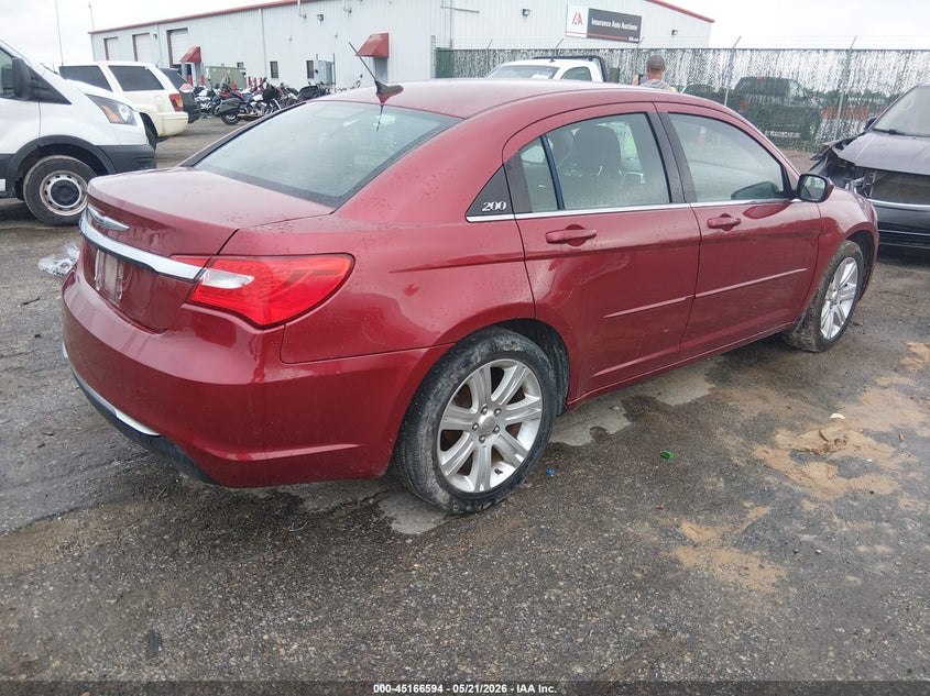 2012 Chrysler 200 VIN 1C3CCBABXCN170362 IAAI salvage auction — LEFT REAR, Salvage (Kansas), sold $25 on 2026-07-10 (photo 4)