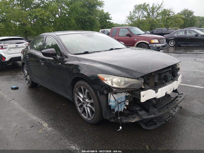 2014 Mazda 6 VIN JM1GJ1W62E1121711 IAAI salvage auction — FRONT END, Salvage (New Jersey), sold $950 on 2026-07-06 (photo 1)