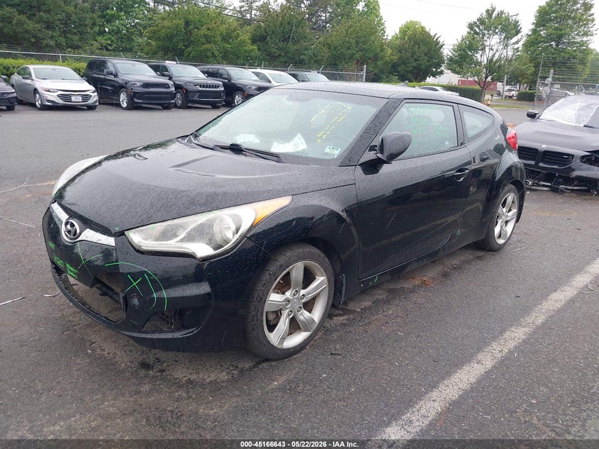 2014 Hyundai Veloster VIN KMHTC6AD9EU199148 IAAI salvage auction — FRONT END, Salvage (North Carolina), sold $375 on 2026-07-06 (photo 2)