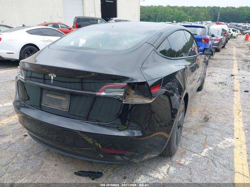 2021 Tesla Model 3 VIN 5YJ3E1EA7MF092253 IAAI salvage auction — LEFT SIDE, Salvage (Georgia), sold $4,250 on 2026-07-23 (photo 4)